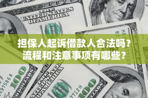 济南担保人起诉借款人合法吗？流程和注意事项有哪些？