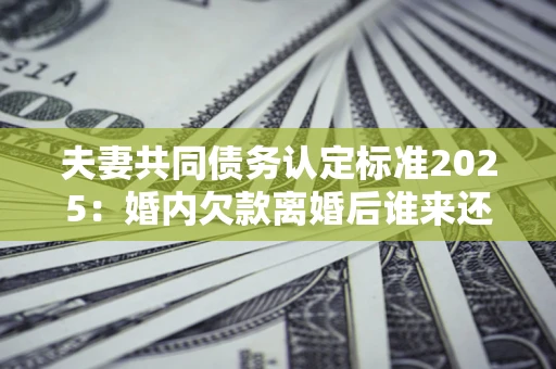 济南夫妻共同债务认定标准2025:婚内欠款离婚后谁来还? 济南夫妻共同债务认定标准2025:婚内欠款离婚后谁来还?