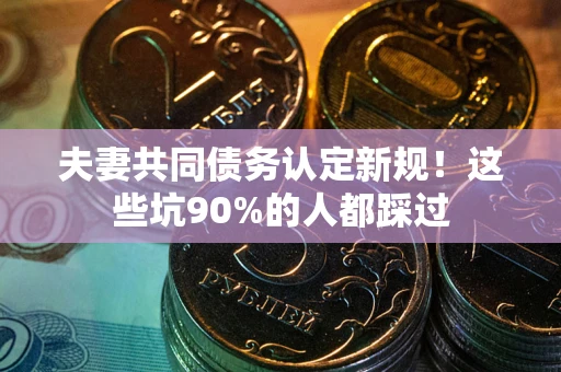 济南夫妻共同债务认定新规！这些坑90%的人都踩过